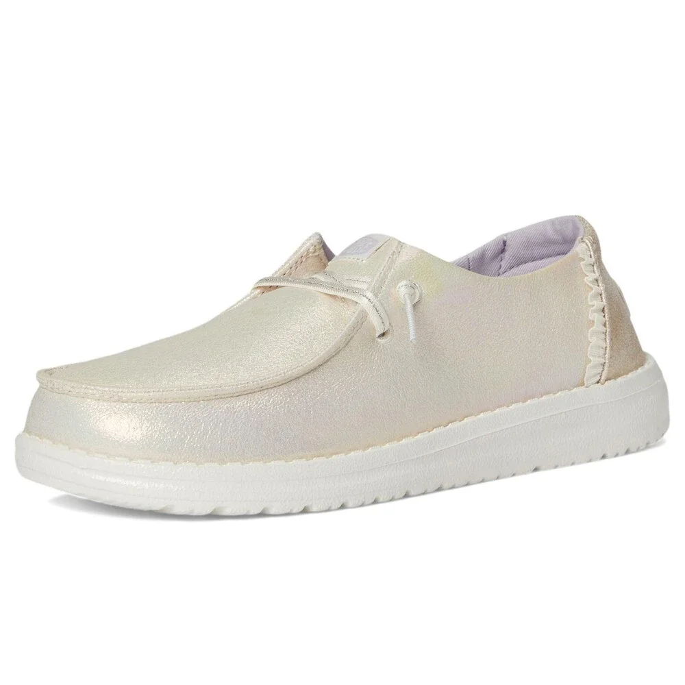 Hey Dude Wendy Y Dazzling 44609-9DG Kids US 4 M Iridescent Multi Shoes ZOGG3897